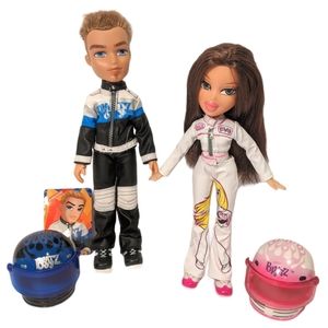 Bratz Doll Play Sportz Racecar Driving Duo Playset